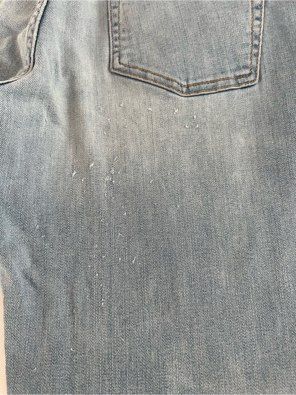 DL1961 Light Blue Distressed Straight Leg Jeans - Picture 6 of 10